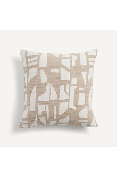 Solona Embroidered Fleece Cushion Cover