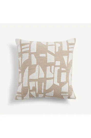 Solona Embroidered Fleece Cushion Cover