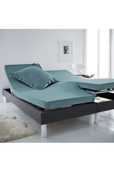 شرشف قطن بحواف مطاطية لسرير مفصلي