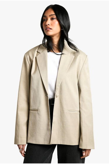 Tailored Single Breast Oversized Blazer