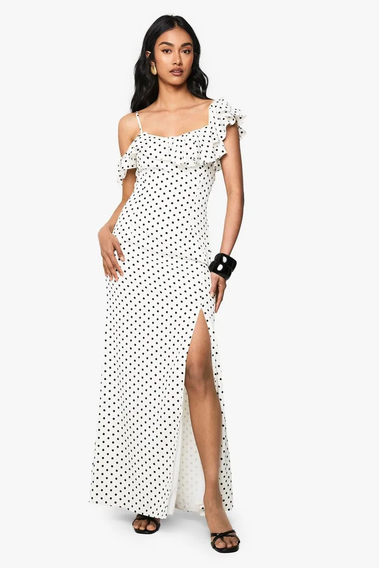 chinese dress ladies Catalina Tiered Ruffle Maxi Dress White main image 0
