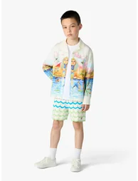 Casablanca Boys Egypt As It Was Print Shirt in Multicolour