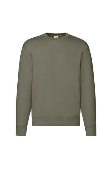 Fruit of the Loom Mens Premium Drop Shoulder Sweatshirt - Classic Olive
