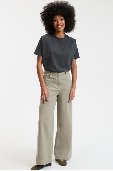 Crew Neck T-Shirt in Cotton with Short Sleeves