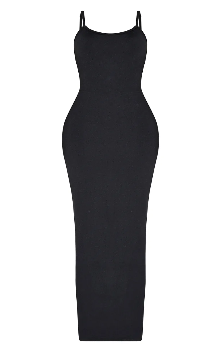 Shape Black Built In Shapewear Sculpt Strappy Maxi Dress Prettylittlething  Black : Day Dresses : VogaCloset Oman