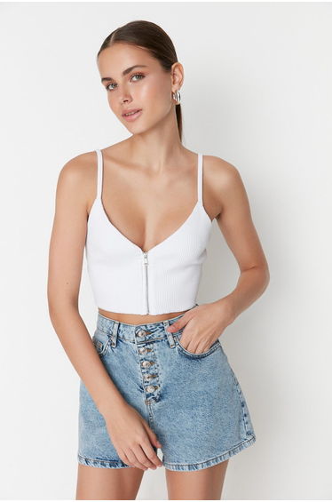 Shorts - Blue - High Waist