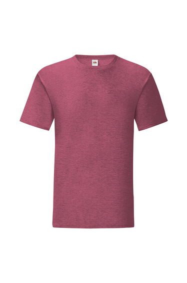 Fruit Of The Loom Mens Iconic T-Shirt - Heather Burgundy