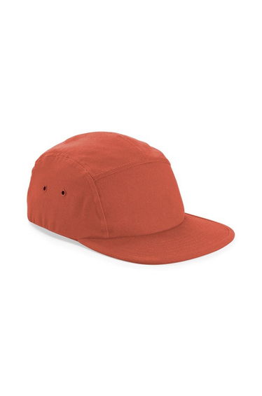 Beechfield 5 Panel Canvas Cap - Terracotta