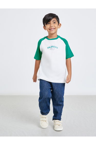 Boys Color Block Raglan Sleeve T-Shirt