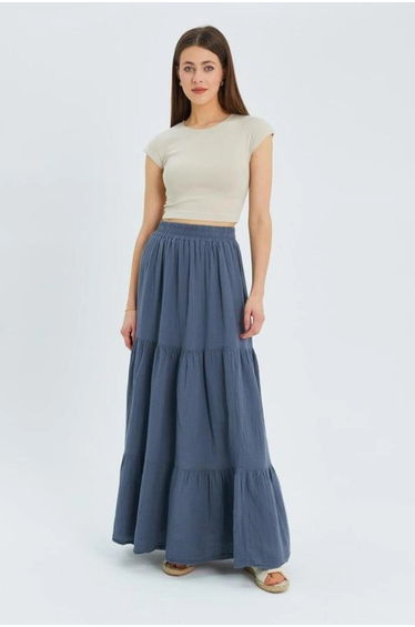 Mixray Maxi Cotton Skirt