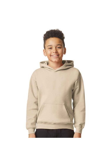Gildan Childrens/Kids Fleece Midweight Hoodie - Sand