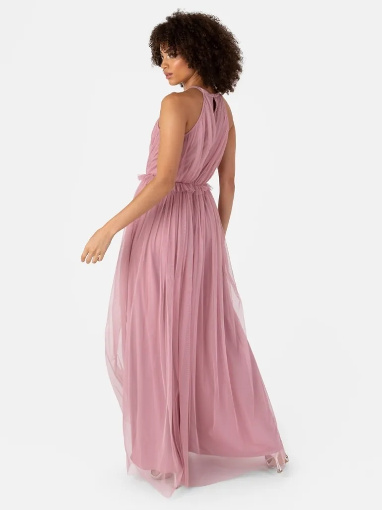 pink halter skater dress Lulu's Bright Pink Hometown Girl Halter Top Skater Dress Size S