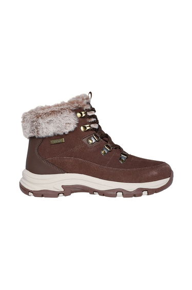 TREGO Outdoor Sparkly Lace Up Boot W/ Air-Cooled Mf Chocolate