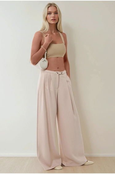 High Waist Wide Leg Relaxed Pants