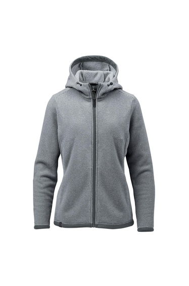 Stormtech Womens/Ladies Medusa Fleece Full Zip Hoodie - Zinc