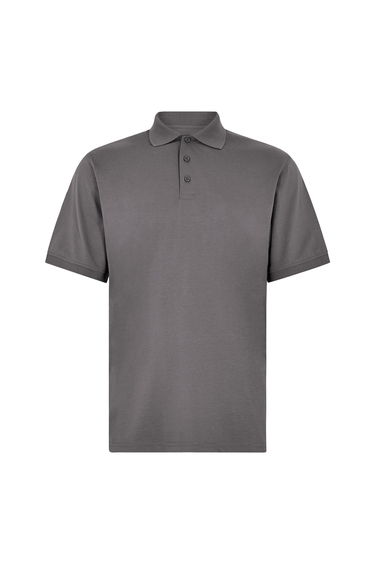 Kustom Kit Mens Jersey Superwash 60C Regular Polo Shirt - Charcoal Solid