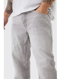 بنطلون جينز رمادي بقصة مستقيمة - 2