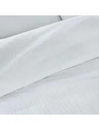 Kumla Plain Ruffle 100% Cotton Muslin Pillowcase - 3