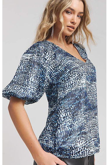 Joanna Hope Puff Sleeve Blouse