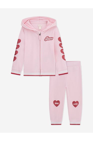 Guess Girls Love Tracksuit in Pink