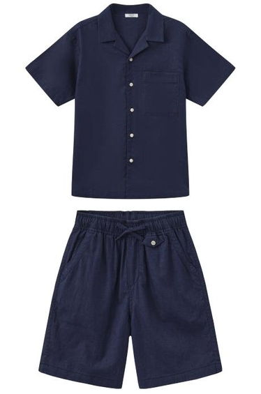 Boys' Short Sleeve Shirt and Shorts Set