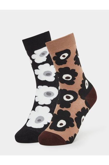 Pack of 2 - Floral Print Socks