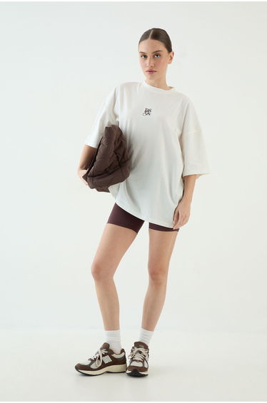 DSGN Studio Crew Neck Short Sleeve T-Shirt - ecru
