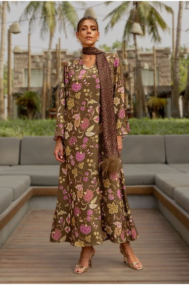 Floral Printed Kaftan