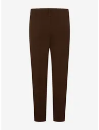 Zeco Boys School Slim Fit Trousers in Brown - 1