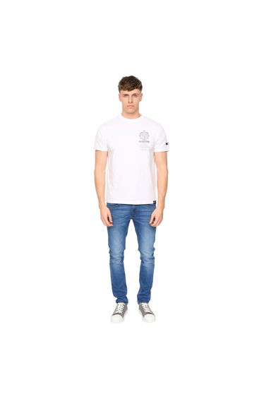 Duck and Cover Mens Stoneham Brushed Cotton T-Shirt - White