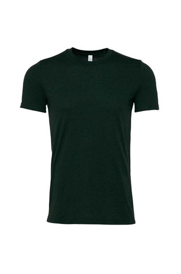 Bella + Canvas Adults Unisex Heather CVC T-Shirt - Emerald Green Heather