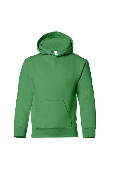 Gildan Heavy Blend Childrens Unisex Hooded Sweatshirt Top / Hoodie - Irish Green