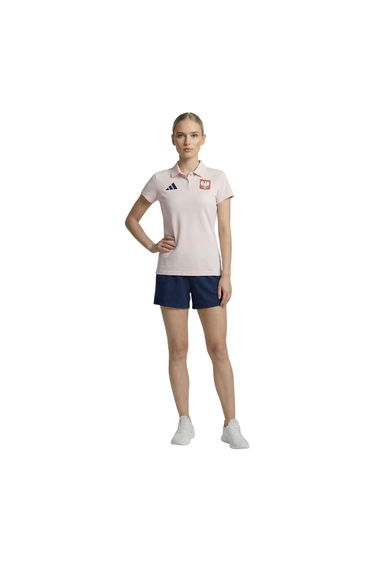 Adidas Womens/Ladies Olympic Poland Crest Polo Shirt - Almost Pink
