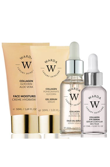 Collagen Moisturizer 50 ml + Collagen Eye Serum 15 ml + Collagen Gel Serum 30 ml + Collagen Oil Serum 30 ml