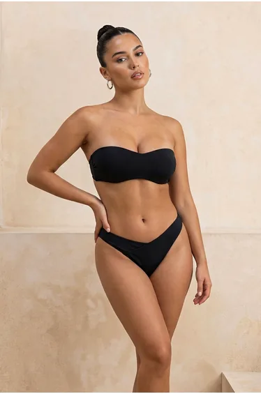 Bikini Bottom - Black - Plain