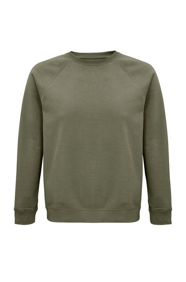 SOLS Unisex Adult Space Organic Raglan Sweatshirt - Khaki
