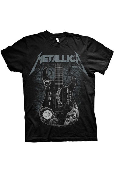 Metallica Hammett Ouija Guitar T-Shirt - Black