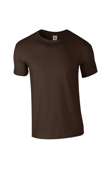 Gildan Mens SoftStyle Ringspun T-Shirt - Dark Chocolate