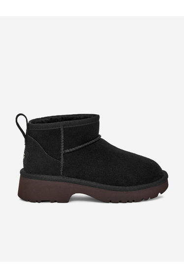 UGG Girls Classic Ultra Mini New Heights Boots in Black