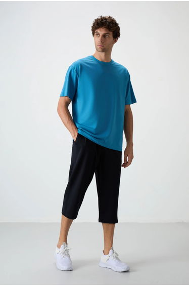 TOMMY Men's Mid-waist Wide-leg Capri Shorts