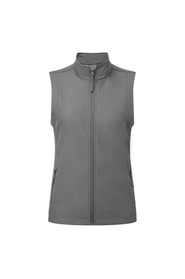 Premier Womens/Ladies Windchecker Recycled Printable Gilet - Dark Grey