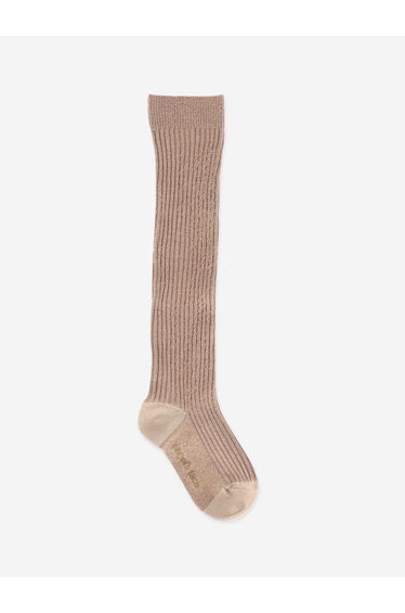 Girls Lucy Sparkle Socks in Beige