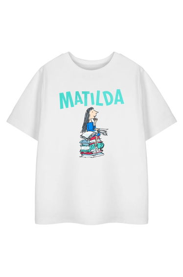 Matilda Childrens/Kids Short-Sleeved T-Shirt - White