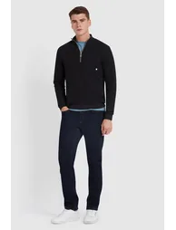 Andres Quaterzip Sweatshirt Black - 1