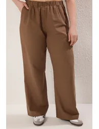 Brown Front Drawstring Bottom Top Set - 2