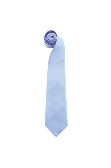 Premier Mens “Colours” Plain Fashion / Business Tie (Pack of 2) - Mid Blue