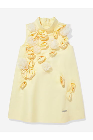 Girls Ring A Roses Dress in Yellow
