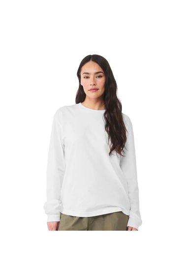 Bella + Canvas Heavyweight Boxy Long-Sleeved T-Shirt - White