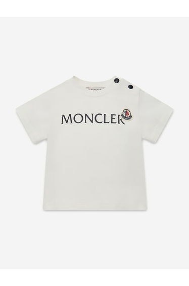 Baby Boys Logo T-Shirt in Ivory