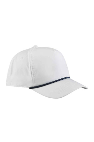 Beechfield Rope Detail Baseball Cap - White/Navy